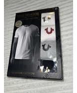 True Religion Men&#39;s Loungewear 3+1 Pack V-Neck Tee MULTI COLOR sz M NEW ... - $1,456.18 MXN