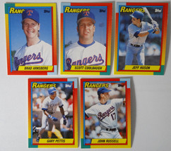 1990 Topps Traded Texas Rangers Team Set of 5 Baseball Cards - £1.17 GBP