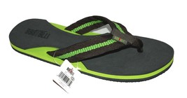 Bertelli New York  Gray Green Casual Flip Flops Shoes Size US 12  EU 45 - £9.00 GBP