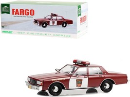 1987 Chevrolet Caprice Burgundy with Burgundy Interior &quot;Minnesota State Trooper - £70.74 GBP