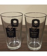 Heavy Seas Beer Glasses Set Of 2 Skull Logo Fearless Bold Independent 6&quot;... - $120.88 MXN