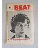 KRLA BEAT NEWSPAPER VOL 1 No 35 November 13, 1965-Mick Jagger&#39;s Ruined C... - $368.75 MXN