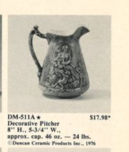 Goddess Pitcher Ceramic Mold Duncan 511 BEAUTIFUL 8X6 READ - $34.60
