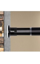 Tension Shower Curtain Rod 43-83in Black No Drilling - £11.59 GBP