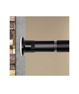 Tension Shower Curtain Rod 43-83in Black No Drilling - £11.41 GBP