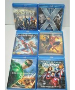 Blu-ray Lot of 6 - X-Men First Class Spider Man 2&amp;3 Avengers Green Lante... - £21.01 GBP