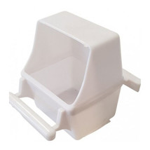 Plastic Hooded Bird Feeder - White - £11.35 GBP