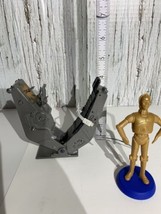 Two Vintage Star Wars Toys  Torture chair  Hasbro 2007 and C3PO figure - £7.41 GBP