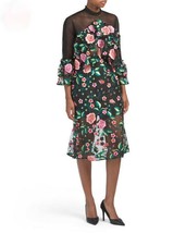 NWT Embroidered Floral Top &amp; Skirt Set Sz M - £41.67 GBP