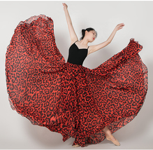LEOPARD Print Mesh Maxi Skirt Summer Chiffon Skirt Custom Plus Size Beach Skirt image 8