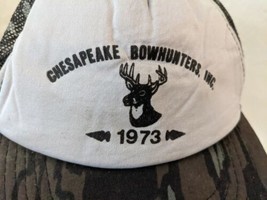 1973 Chesapeake Bowhunter MD Camo Trucker Mesh Hunting Buck Snapback Hat... - $23.36