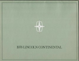 ORIGINAL Vintage 1976 Lincoln Continental Sales Brochure Book - $29.69