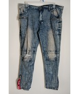 Vintage Rocawear Stone Washed Distressed Jeans Mens Size 40X32 - $589.25 MXN