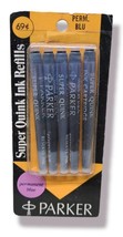 Parker PERMANENT BLUE Super Quink Ink Cartridge Refill - vintage nos - €5,42 EUR