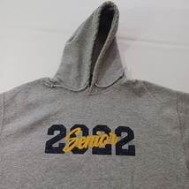 Gildan Heavy Blend SENIOR 2022 Men's Gray Cotton Pullover Hoodie Sweatshirt Sz M image 7