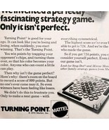 1970 Mattel Turning Point Strategy Game Advertisement Board Games DWII18 - $371.04 MXN