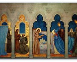 Mural in Grace Cathedral San Francisco California CA UNP Chrome Postcard... - £4.52 GBP