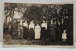 RPPC Victorian Family Gathering Minnesota Estate Photo Postcard B16 - $12.95