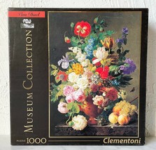 Clementoni Museum Collection Van Dael Bowl of Flowers 1000 Pc Puzzle - Complete - $23.70