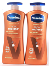 2 Count Vaseline Intensive Care 20.3 Oz Cocoa Radiant 48 Hr Moisture Lotion - £26.93 GBP