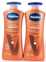 2 Count Vaseline Intensive Care 20.3 Oz Cocoa Radiant 48 Hr Moisture Lotion - £27.13 GBP