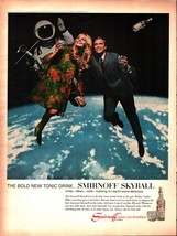 1967 Smirnoff Vodka: Skyball, Outer Space astronaut sexy girl Vintage Pr... - $25.98