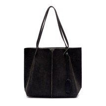 Soft Leather Women Bag 2PCS Set Female Shoulder Bags Large Capacity Bags Set Han - £29.52 GBP