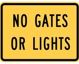 No Gates Or Lights Railroad Railway Train Sticker Decal R7335 - $2.70+
