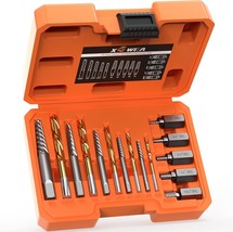 Screw Extractor Drill Bit Set,Chrome Molybdenum Alloy Steel Screw Remove... - £30.16 GBP