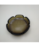  Vintage Heavy Glass Large Cigarette Ashtray Trinket Dish Chestnut Brown... - $15.23 CAD