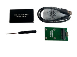 External Msata Ssd To Usb 3.0 Superspeed Converter Adapter Enclosure Case - $17.51