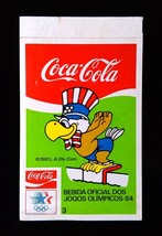 Coca Cola ~ Los Angeles 84 Olimpic Games ✱ Rare Vtg Sticker Decal Advertising - £19.70 GBP