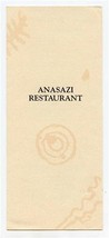 Anasazi Restaurant Menu Washington Ave Santa Fe New Mexico 1997 - £14.01 GBP