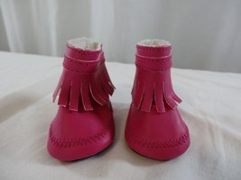 American Girl Doll Sparkly Camp Outfit Pink Fringed Boots - Shoes Only - £6.39 GBP