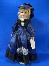 Vintage 1996 Heritage Mint Southern Belle Collection Porcelain Doll With Stand - £25.63 GBP