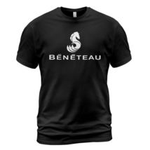 Beneteau Boats Fishing Logo Men&#39;s Black T-Shirt Size S-5XL - £18.31 GBP+