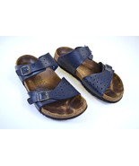 Birki&#39;s Birkenstock Clog Girls 2 Buckle Blue Straps Size 33 US 2 Shoes B... - $42.20 CAD