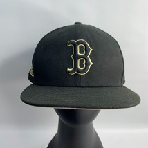 Boston Red Sox New Era World Series 2004 Size 8 Black and Gold Fitted Cap - $22.27