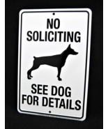 NO SOLICITING SEE DOG -*US MADE* Embossed Sign - Man Cave Garage Bar Wal... - £12.44 GBP