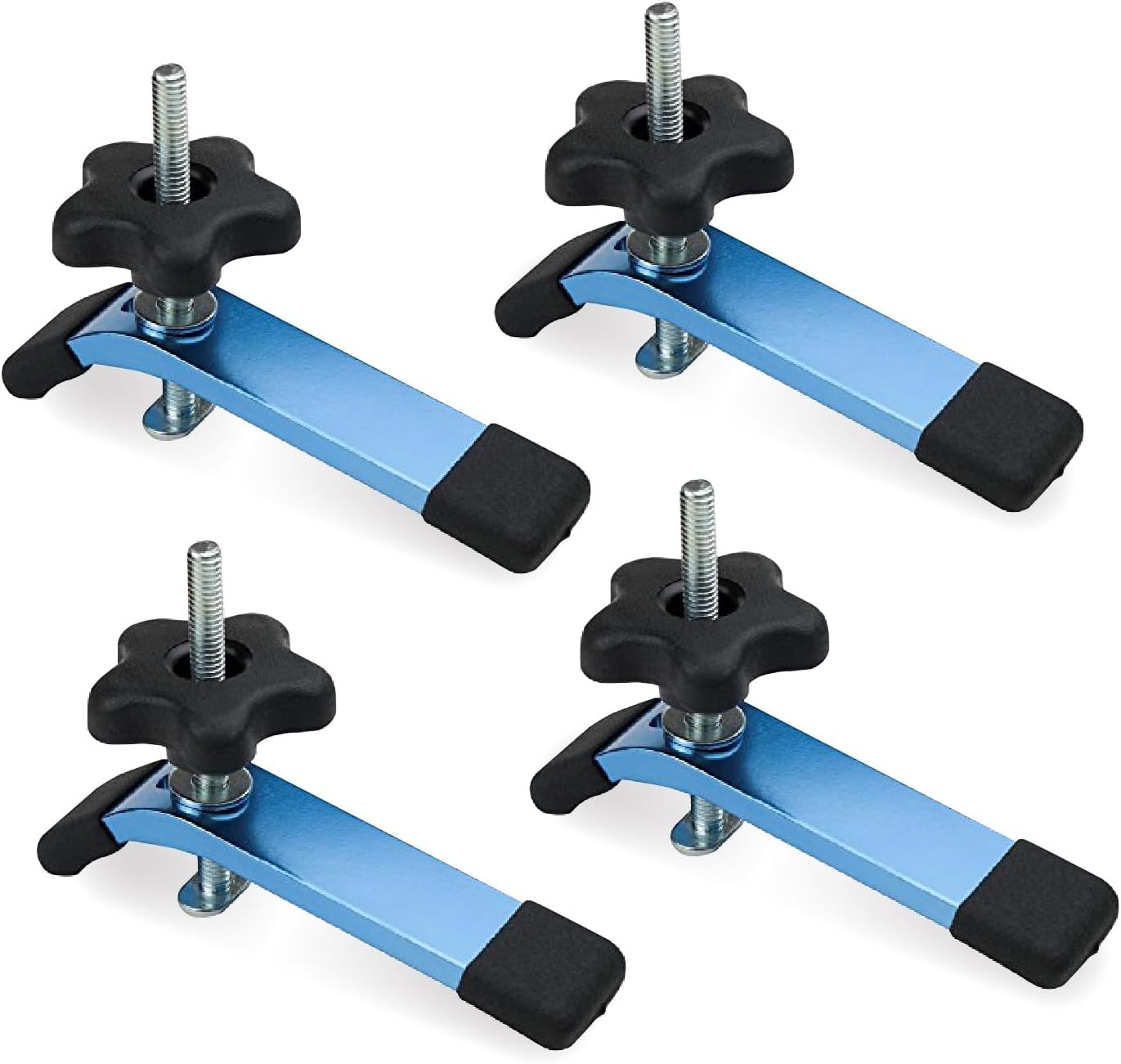 Powertec 71168-P2V T-Track Hold Down Clamp, 5-1/2&quot; L X 1-1/8&quot; W, 4 Pack,... - $39.92