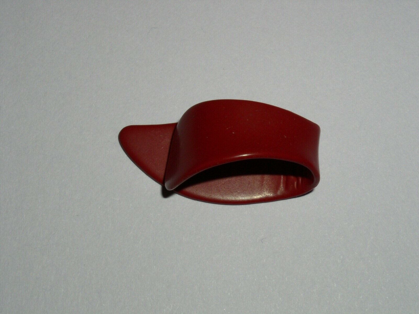 Vintage Celluloid Guitar Thumb Finger Pick Size Large Color Red  - $34.99