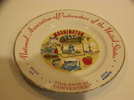 Nat&#39;l Assn Of Postmasters Of The Us 70TH Annual Convention 1974 Seattle Plate - £35.52 GBP
