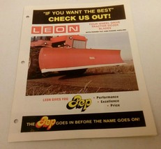 1974 LEON FOUR WHEEL DRIVE DOZER BLADES POWER TILT FARM TRACTOR SALES BR... - £16.14 GBP