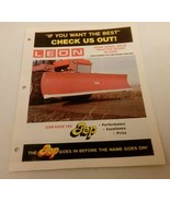 1974 LEON FOUR WHEEL DRIVE DOZER BLADES POWER TILT FARM TRACTOR SALES BR... - £16.16 GBP