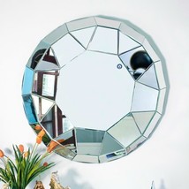 Art Deco Mirror,Round mirror design drawing, living room decorative mirr... - $8,387.98 MXN