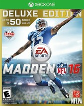 Madden Nfl 16 Deluxe Edition Xbox One Microsoft 2015 Ea Sports Tested/Works Obj - $21.88
