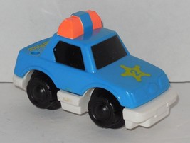 Vintage 1992 Fisher Price Flip Track Rail &amp; Road Fplp Replacement Police Car - £7.46 GBP