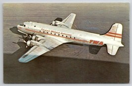 Airplane TWA Transcontinental &amp; Western Air Douglas C-54 Skymaster Postcard M22 - $6.95