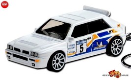 Key Chain White Lancia Delta Integrale Hf Turbo Evoluzione Great Gift Or Diorama - £26.12 GBP