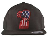 Dissizit! The Sh!t AMERICA #2 Two American Flag USA Snapback Baseball Ha... - $40.82